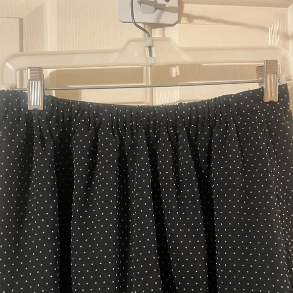 NWOT J. Crew Women’s Black and White Polka Dot Tiered Mesh Midi Skirt Size XS - Picture 6 of 8